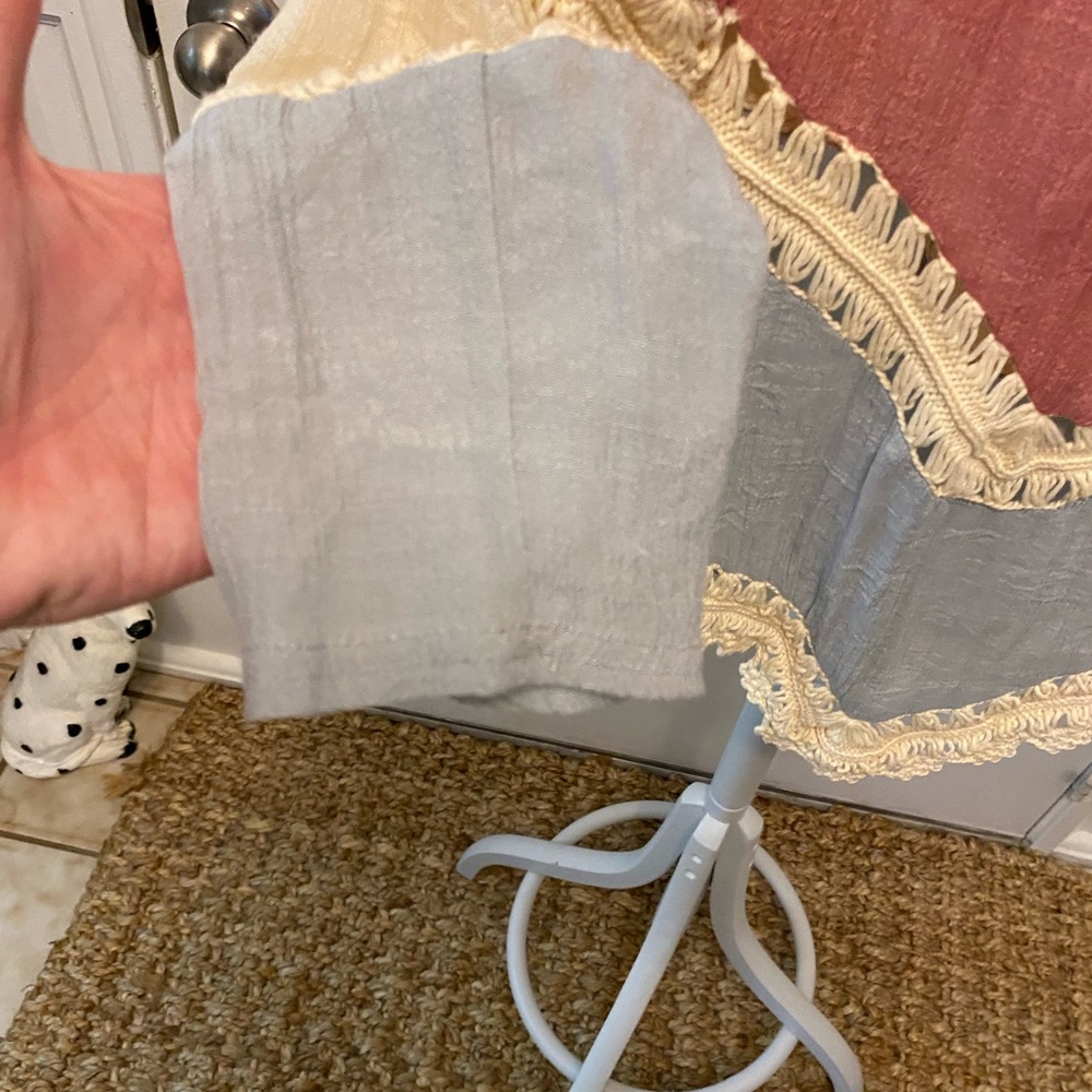 Boho Color Block Crocheted Top Xs S - image 7